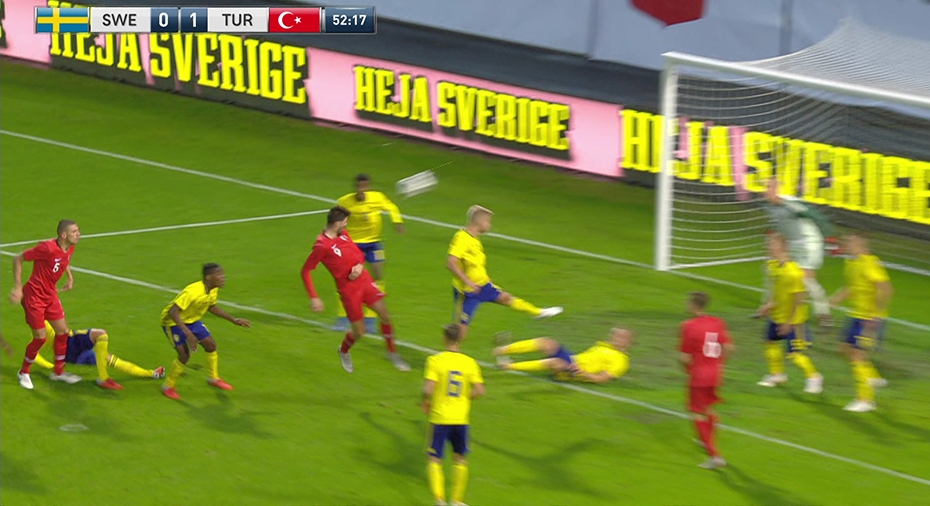 Sverige Fotboll: TV: JUST NU: Sverige illa ute - Turkiet nära 2-0