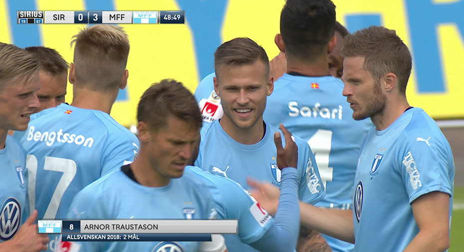 Sirius Fotboll: TV: JUST NU: Malmö med urstark inledning av andra halvlek - 4-0 mot Sirius
