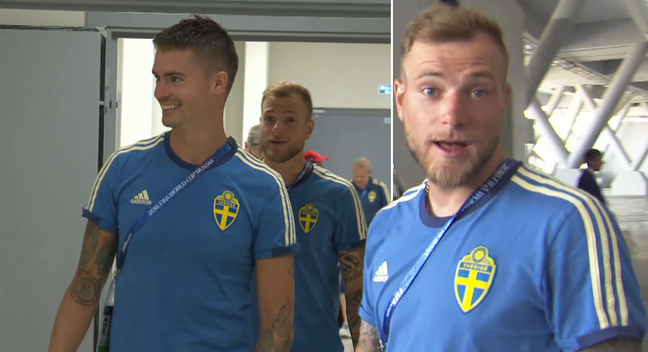 Sverige Fotboll: TV: Här laddar Guidetti och Lustig upp - med Ed Sheeran-sång