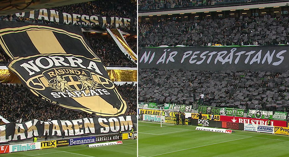 AIK Fotboll: TV: Se supportrarnas tifon från heta derbyt