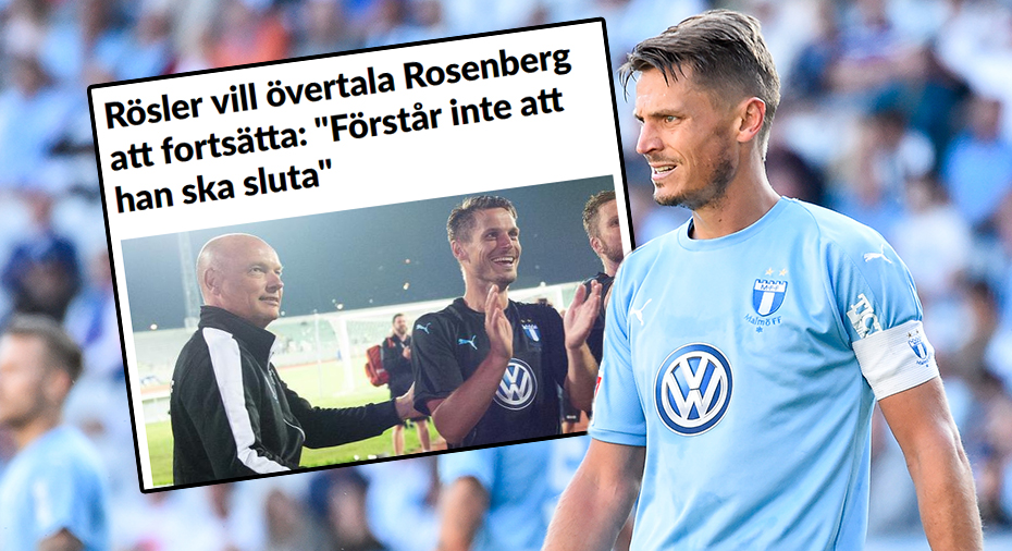 Malmö FF: Rösler vill få Rosenberg att fortsätta över 2019 - men stjärnan säger nej: ”Det här är min sista säsong”