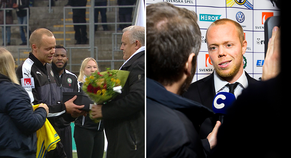 Örebro SK: TV: Haginge tackade för sig - och hyllades med landslagströja: 