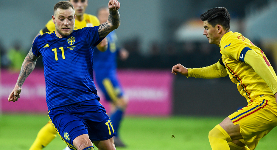 Sverige Fotboll: TV: JUST NU: Sveriges Rumänien-möte igång igen efter oroligheterna på läktaren