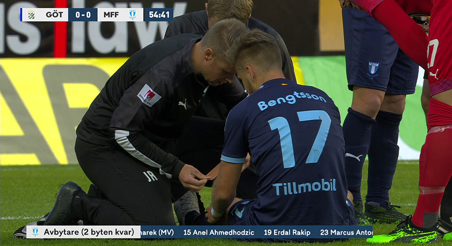 Malmö FF: Bengtsson ut med känning i knäet - hoppas kunna spela nästa match: ”Känns det någorlunda bra så är jag sugen”