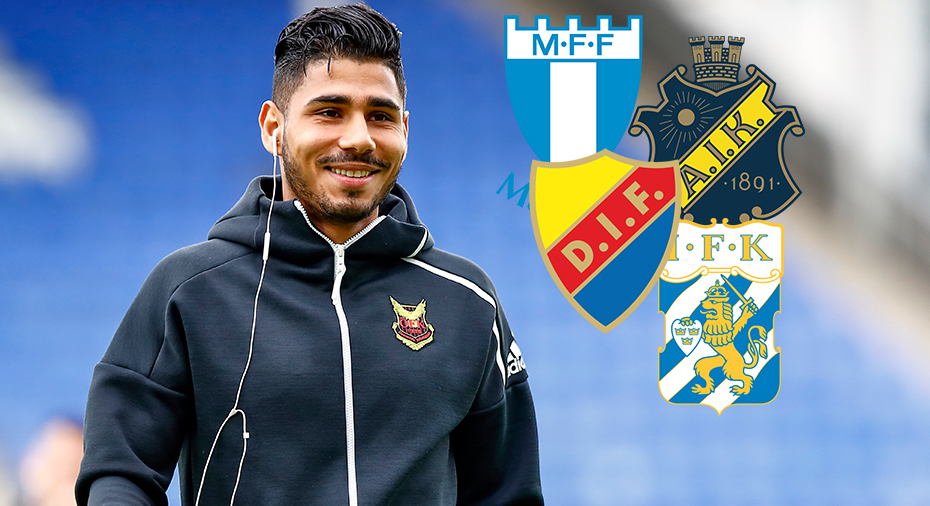 Malmö FF: IFK, AIK, MFF och Dif uppges jaga Aiesh - ÖFK bekräftar svenskt intresse