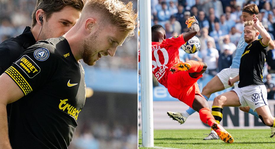 Malmö FF: AIK tvingades byta mot MFF - Edh skadad efter kollision