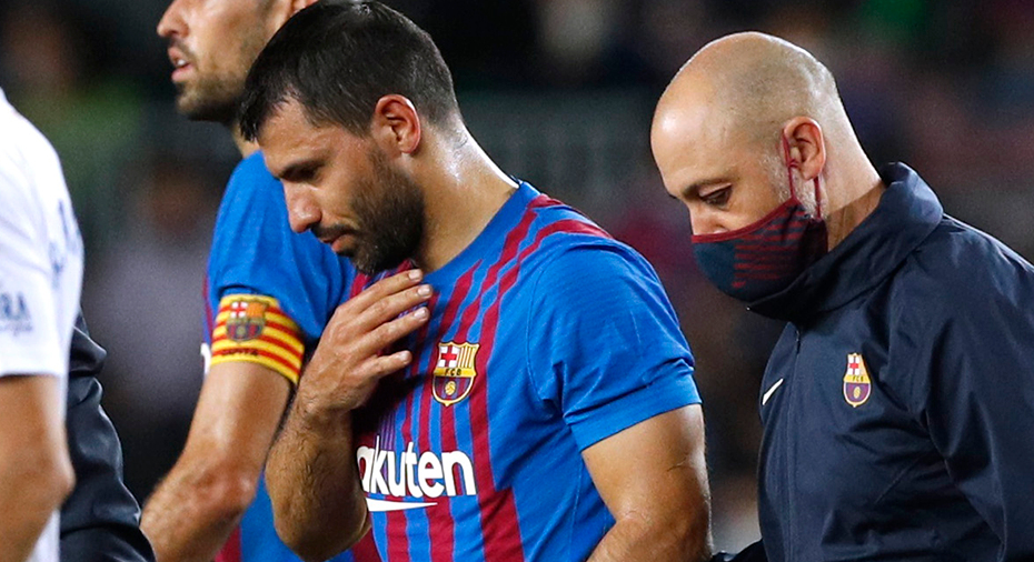 TV: Nytt poängtapp för Barça - Agüero förd till sjukhus