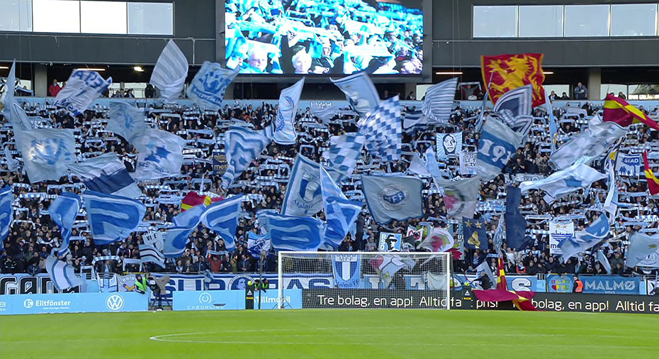 Malmö FF: TV: Se MFF-fansens premiärtifo
