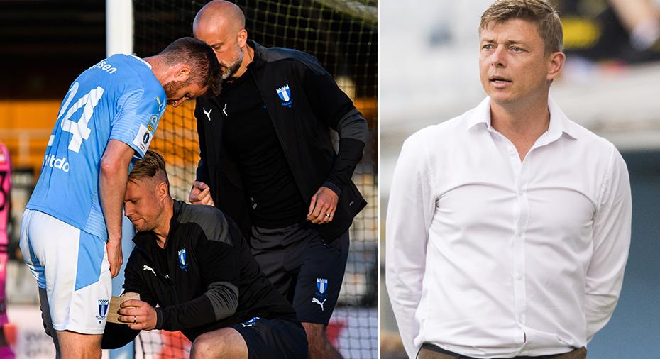 Malmö FF: Dahl Tomasson misströstar en ny mittbacksskada: ”Såg inte så bra ut”
